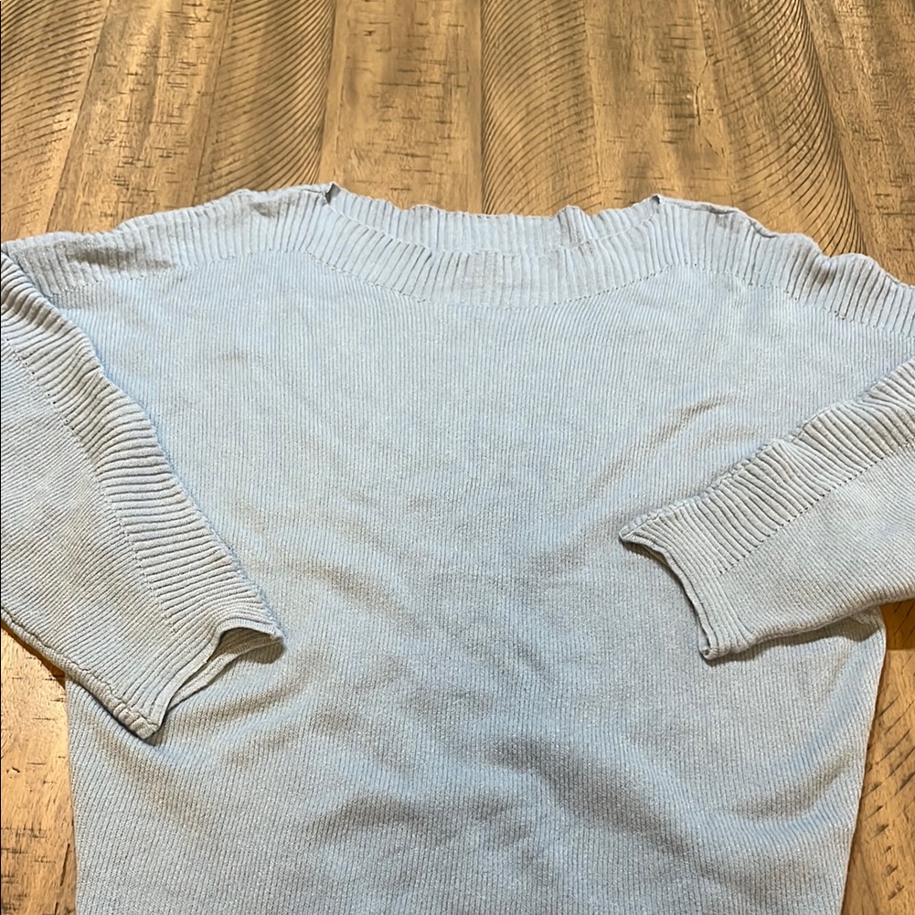 493 Cozy Light Blue Knit Sweater